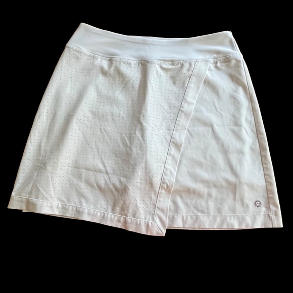 Mondetta Outdoor Project Sz L White Stretch Golf Skort Pockets & Tee Holders - Picture 1 of 11